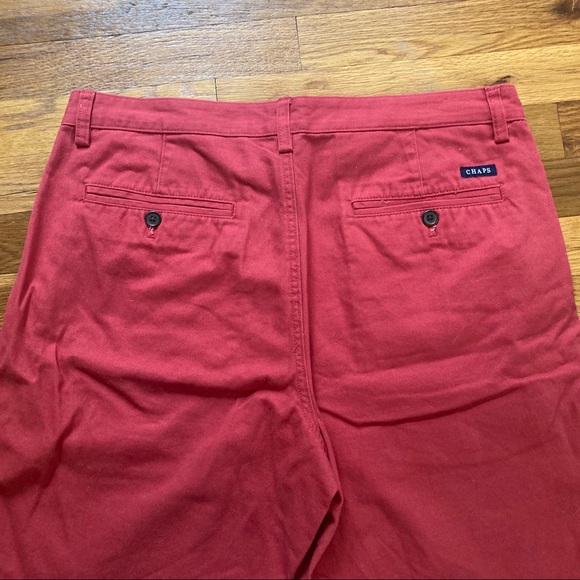 Men’s Red Chaps Shorts - Picture 8 of 8
